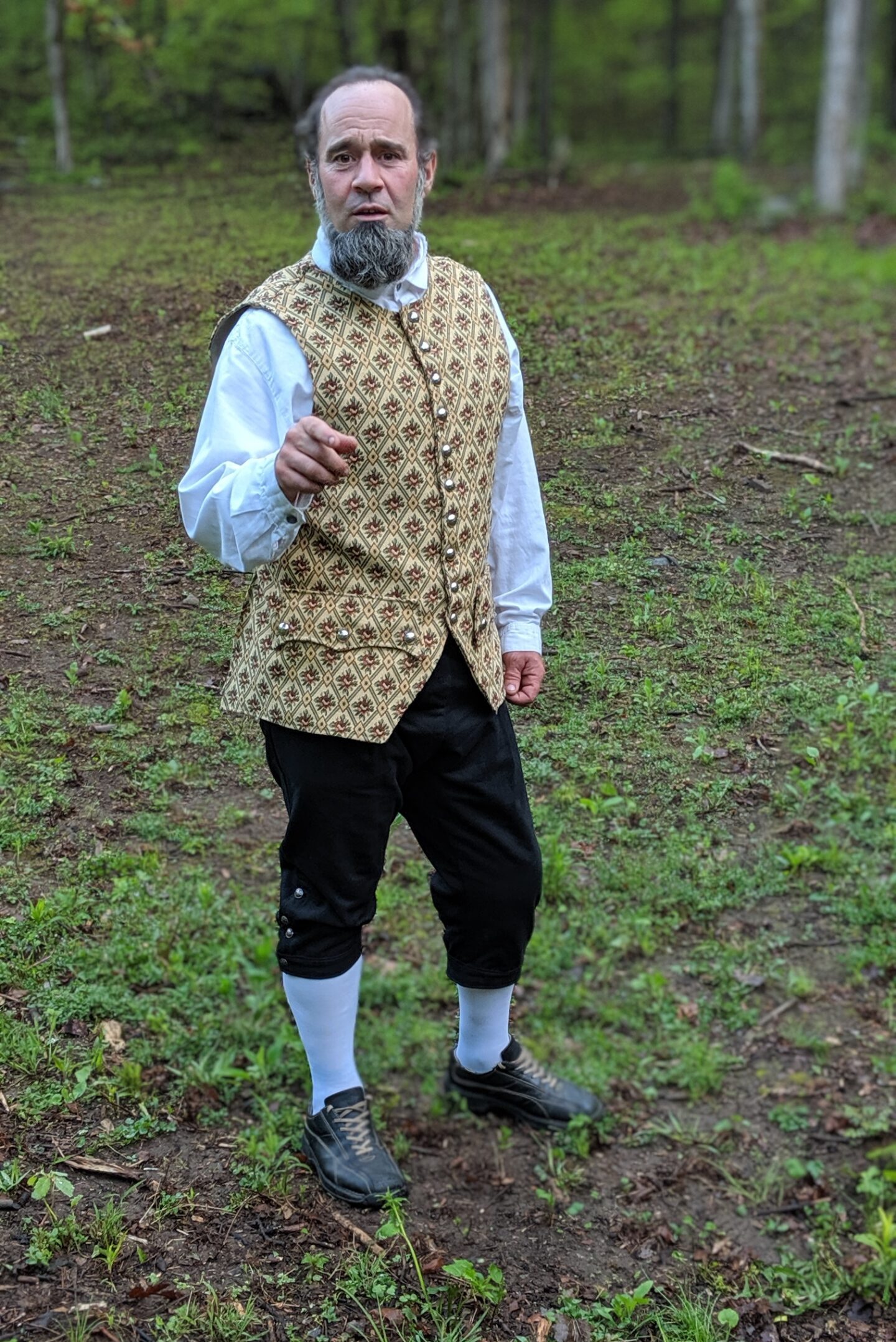 Farmer Al rehearsing for 