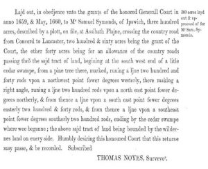 Symmonds Grant 1660